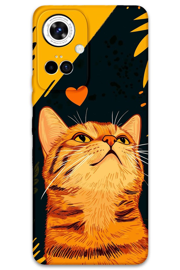 Tecno Camon 19 Pro Compatible Cat Pattern Phone Case + Screen Protector - 5783