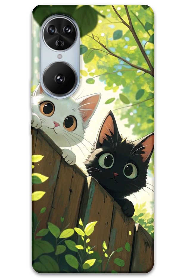 Reeder S19 Max Pro S Edge Compatible Cat Pattern Phone Case + Screen Protector - 5785