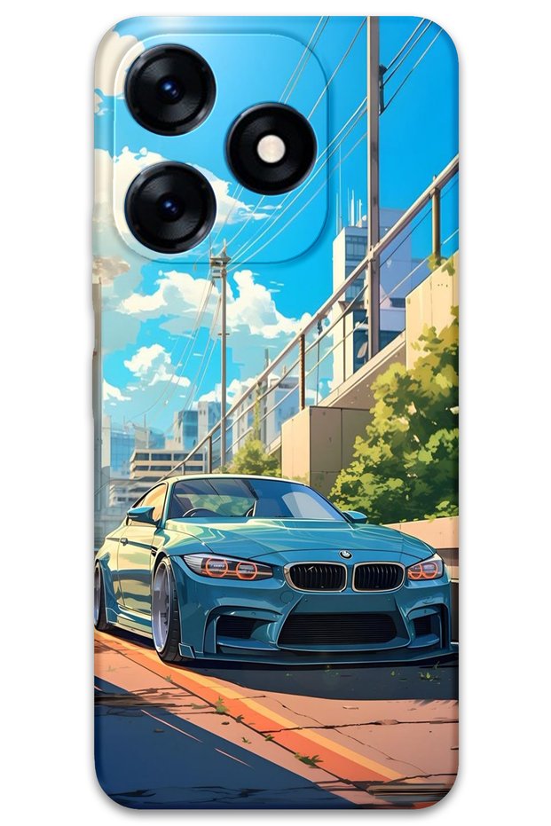 Tecno Spark 20C Compatible Car Pattern Phone Case + Screen Protector - 5760