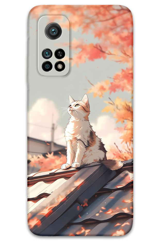 Xiaomi Mi 10t Pro Compatible Cat Pattern Phone Case + Screen Protector - 5784