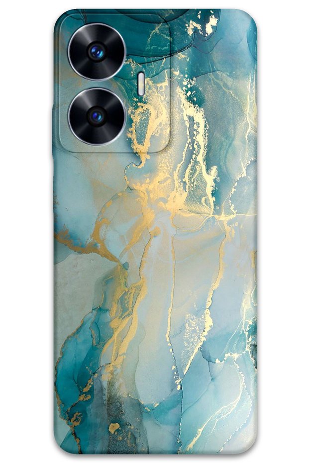 Realme C55 Compatible Marble Pattern Phone Case + Screen Protector - 5814