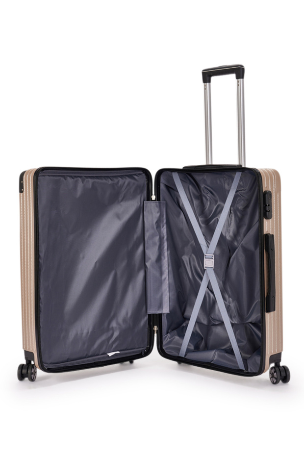 طقم شنط سفر مكون من 4 حقائب أمتعة بتصميم حديث و صلب - 7