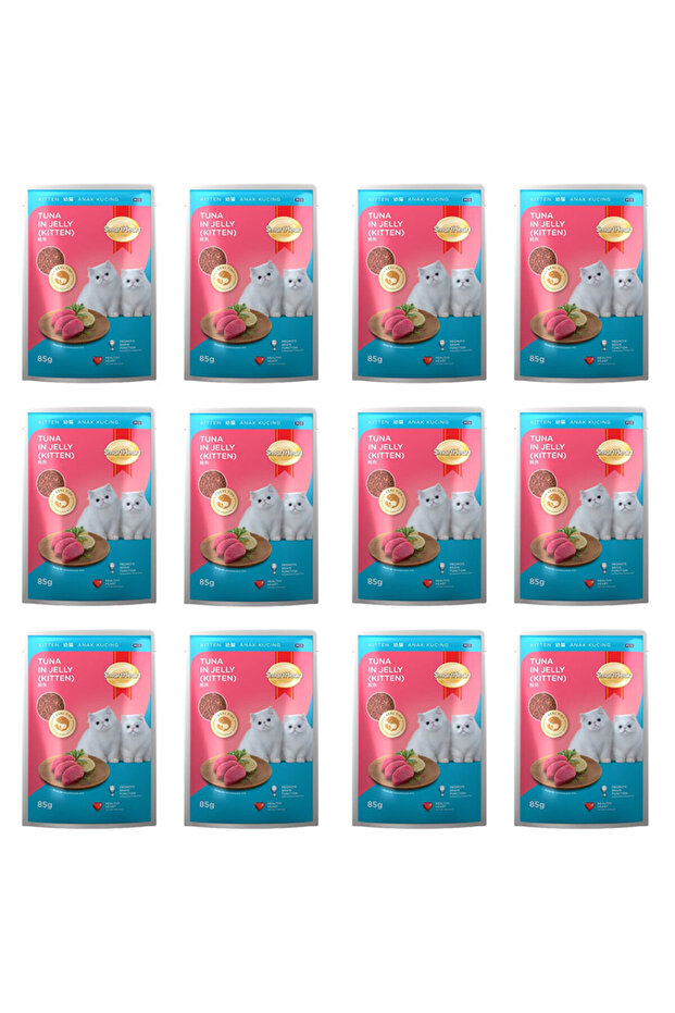 Pouch Kitten Wet Food Tuna in Jelly 85 g x 12