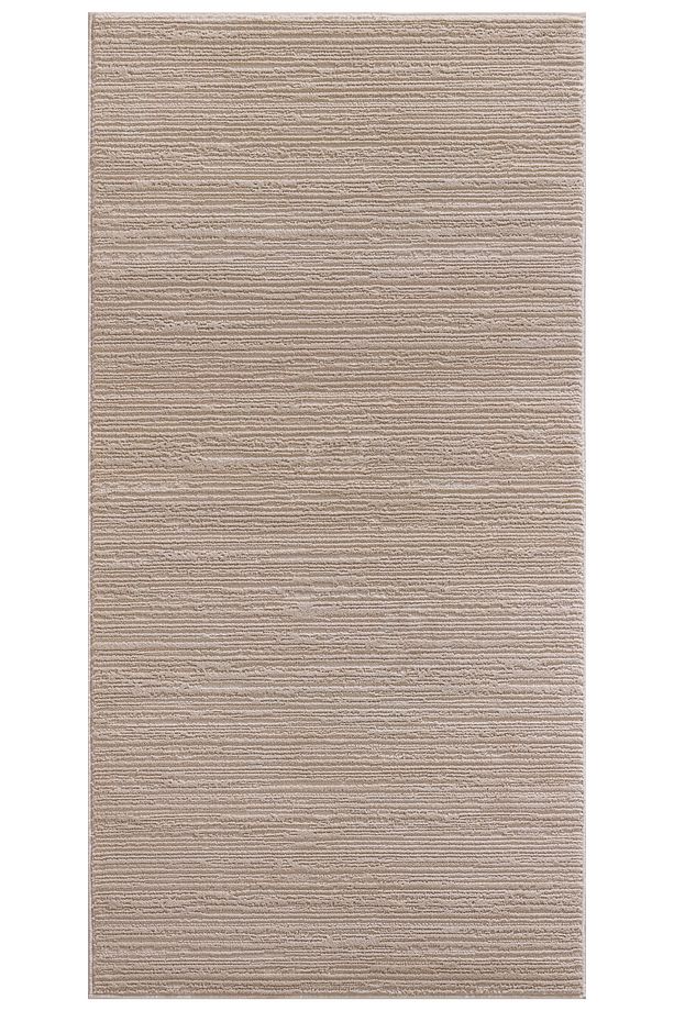 Venture Viskon Karışımlı Kum Beji Modern Dokuma Yolluk Halı - 6