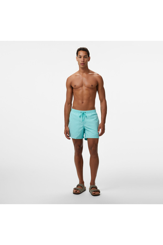 Everyday Solid Volley 15 Erkek Mavi Deniz Şortu - 1