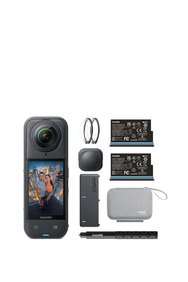 كاميرا أكشن X5 سوداء مع حزمة الأساسيات - 1