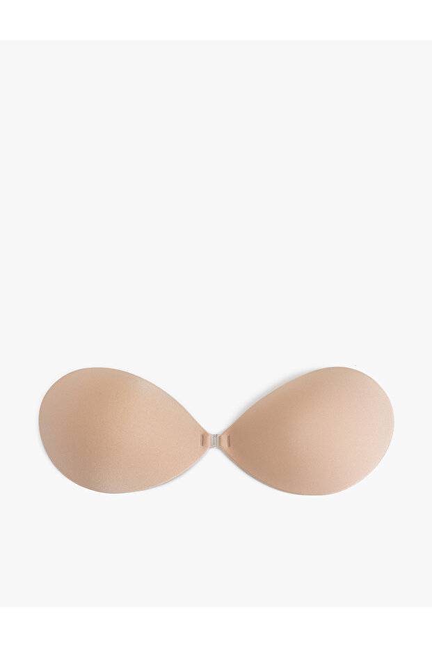 Off-The-Shoulder Strapless Back Stripless Silicone Covered Front Clasp Low-Cut Bra