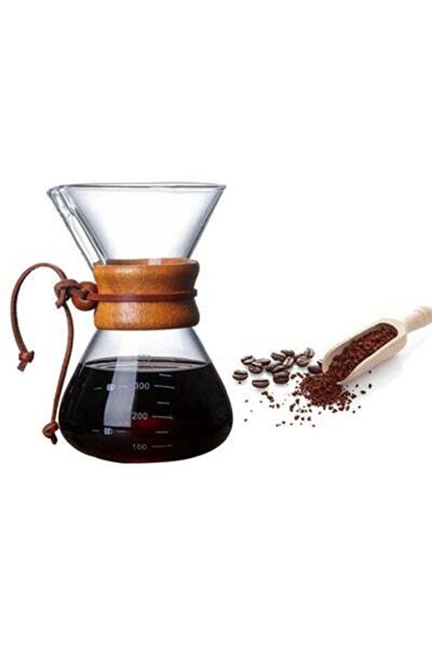ماكينة تحضير القهوة كيمكس بتقنية الفلترة والتنقيط - شفافة 400 مل - 3