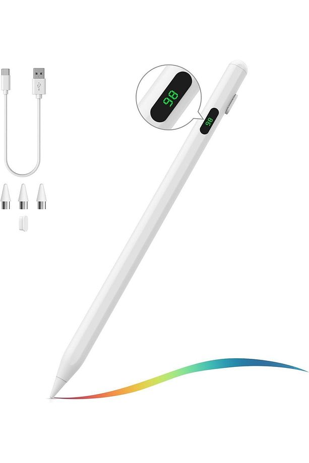 ZR61 Ios/Android/Windows Dokunmatik Ekran İçin 2 Yedek Uçlu Stylus Dokunmatik Kalem - 1