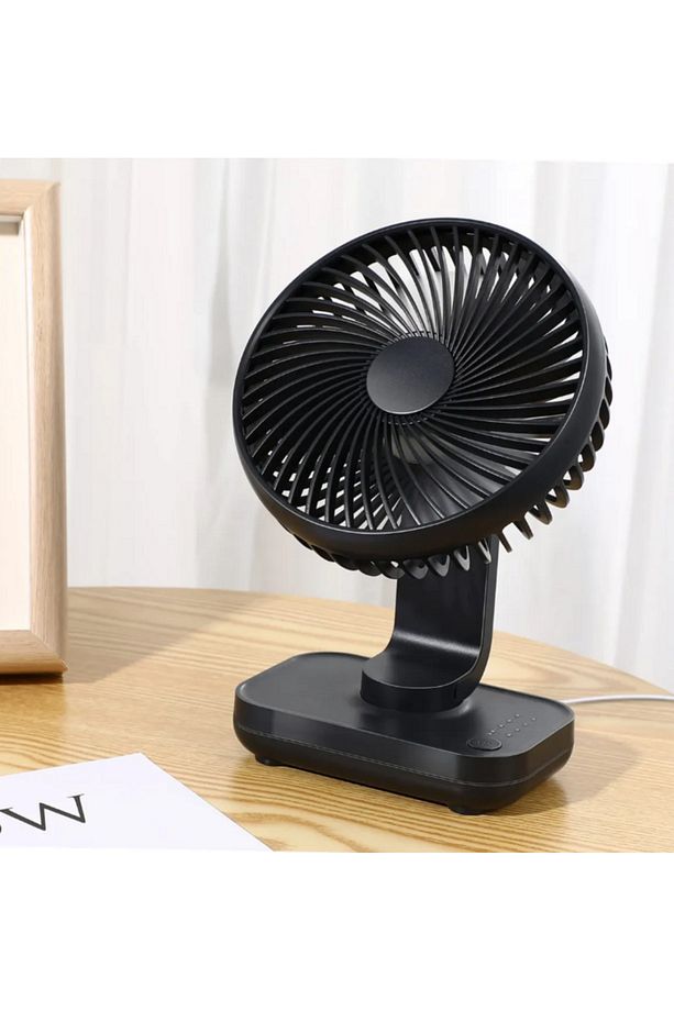 Mini Fan Soğutucu Vantilatör Type-C Şarjlı Masa Üstü Klima Taşınabilir 4 Mod Hız Ayarlı Pervane - 3