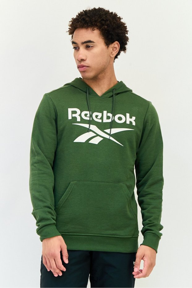 Men Sportswear Fit Long Sleeve Outdoor Sweatshirt, Green