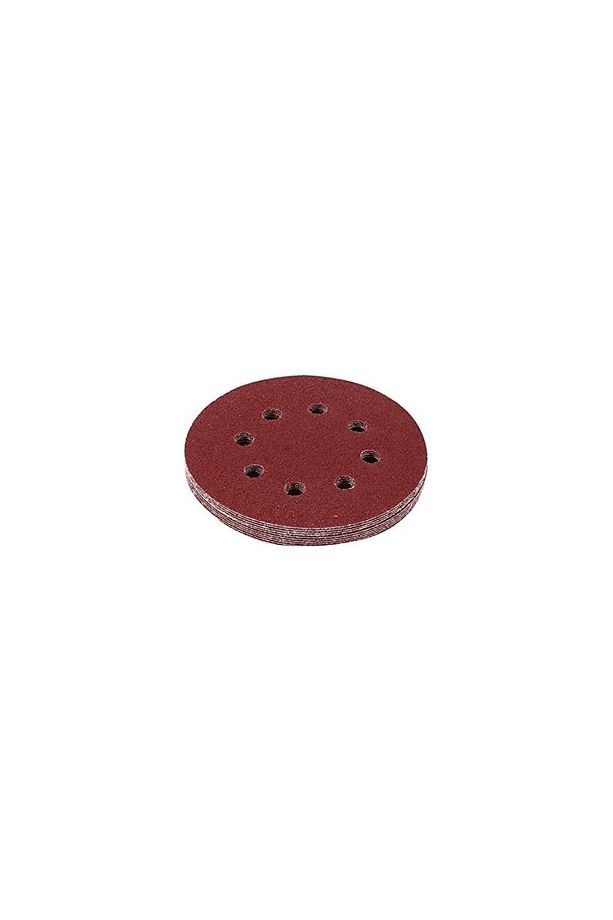 5 Adet 8 delikli 120 Kum Cırt Zımpara Kağıdı El Zımparaları Seti 125 mm Avuç Içi Spiral Taşlamalı - 7