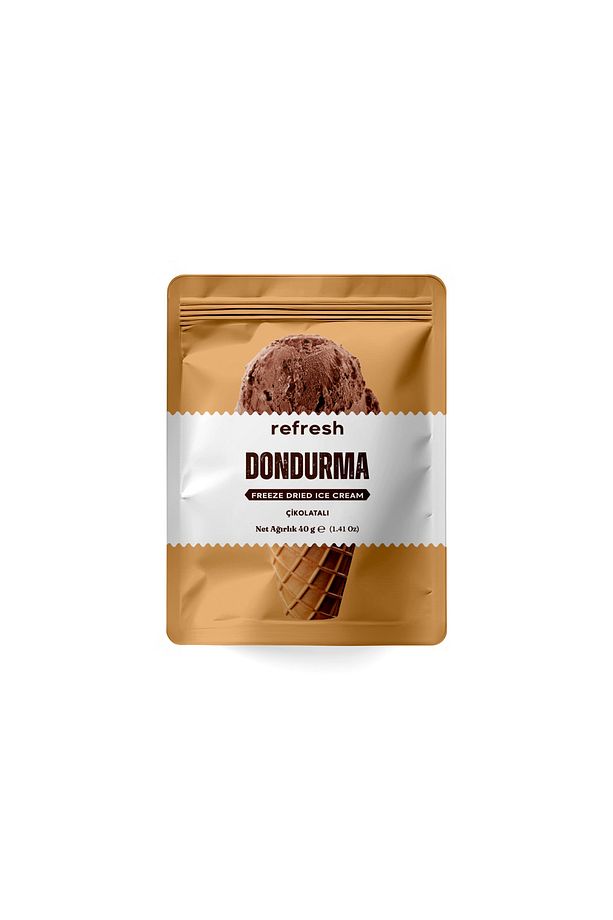 Freeze Dry Kakaolu Dondurma - Dondurularak Kurutulmuş Dondurma - 30gr - 2