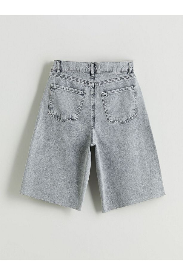 LCW Bermuda Fit Kadın Jean Şort - 2