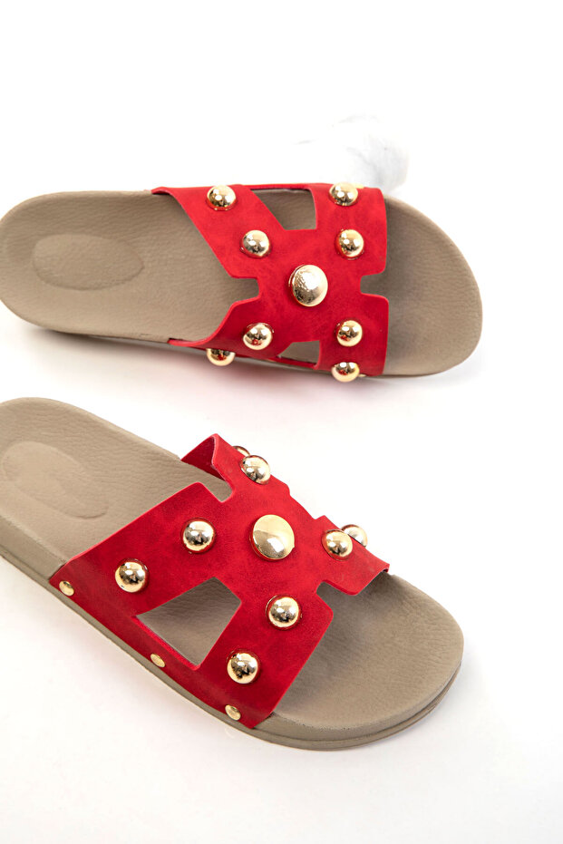 Papuci roșii pentru femei 20661 - 4
