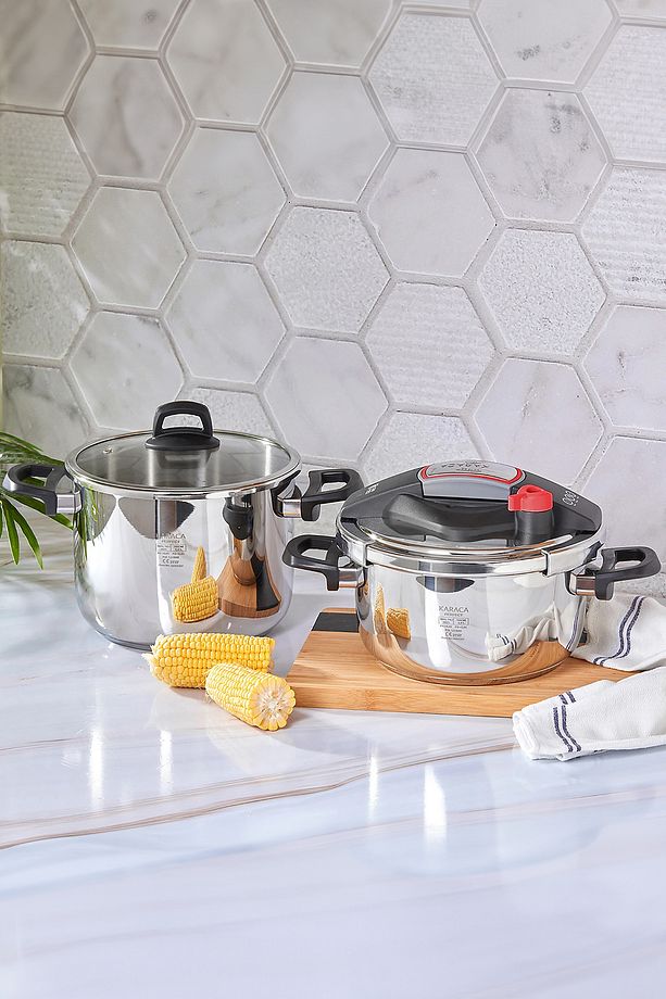 Perfect Red Indüksiyon Tabanlı Düdüklü Tencere Seti 4 6 Lt - 1