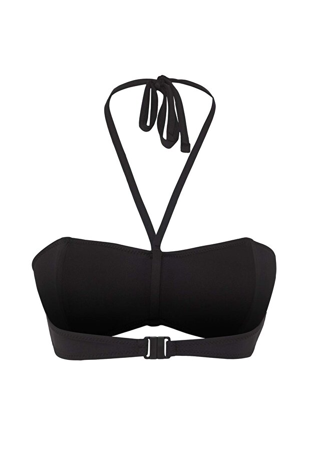 Siyah Straplez Kaplı Bikini Üstü TBESS25BU00068 - 6