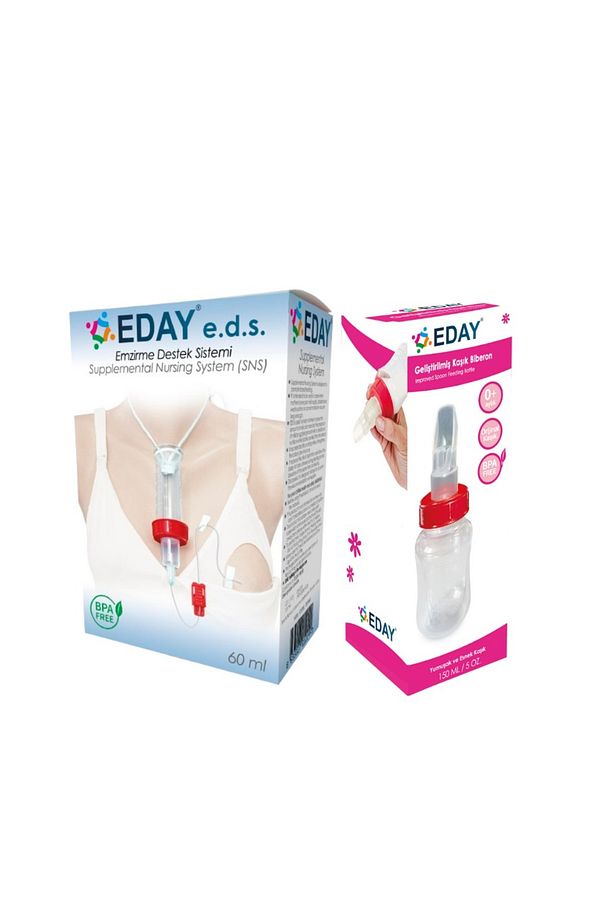 Eds Emzirme Destek Sistemi 60ml Ve Kaşık Biberon 150 Ml - 1