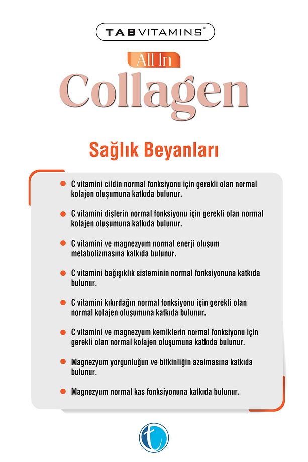 All in Collagen 30 Servis Aromasız Hidrolize Kolajen Peptitleri Tip 1 Tip 2 Tip 3 Tip 5 Tip 10 - 5