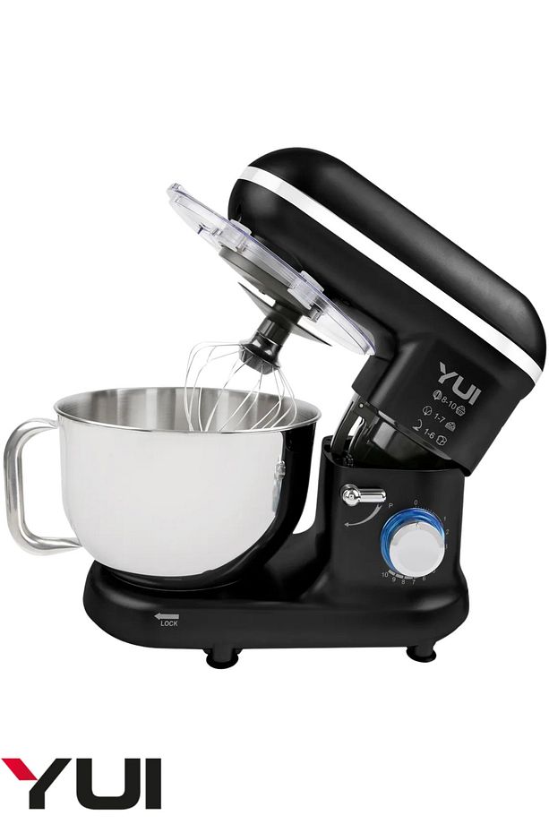 M108 Easy Chef Hamur Yoğurma Makinesi Stand Mikseri Siyah - 1