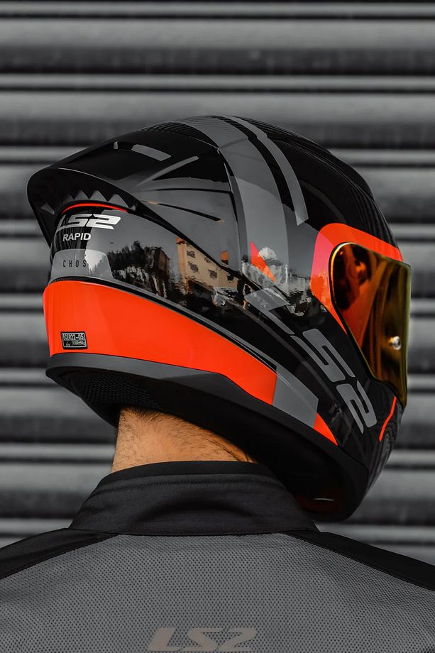 Rapıd 2 Race Chos Siyah Kırmızı Kask - 2