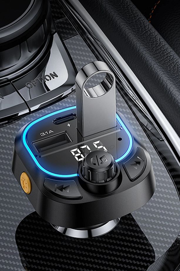 Bluetooth USB3.0 ve Type C PD Hızlı Şarj FM Transmitter - 2
