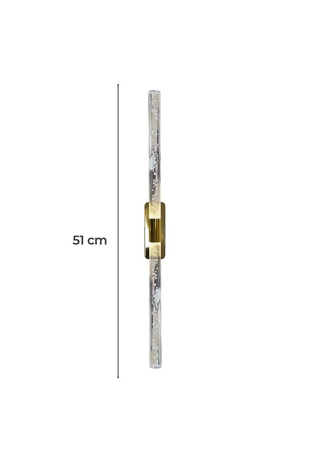 Bubblelight Large Model Şık Tasarım Modern Ledli Aplik 51 Cm Gold Pilli - 4