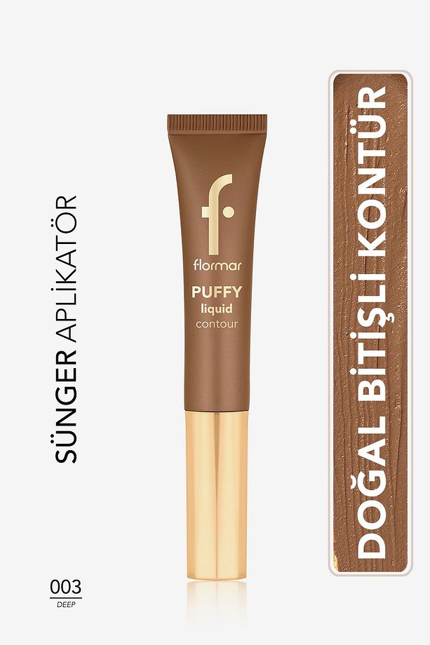 Puffy Liquid Hafif Yapılı & Sünger Aplikatörlü Likit Kontür- 003 Deep- 8682536093842 - 1