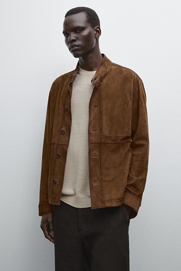 Süet deri ceket - 3