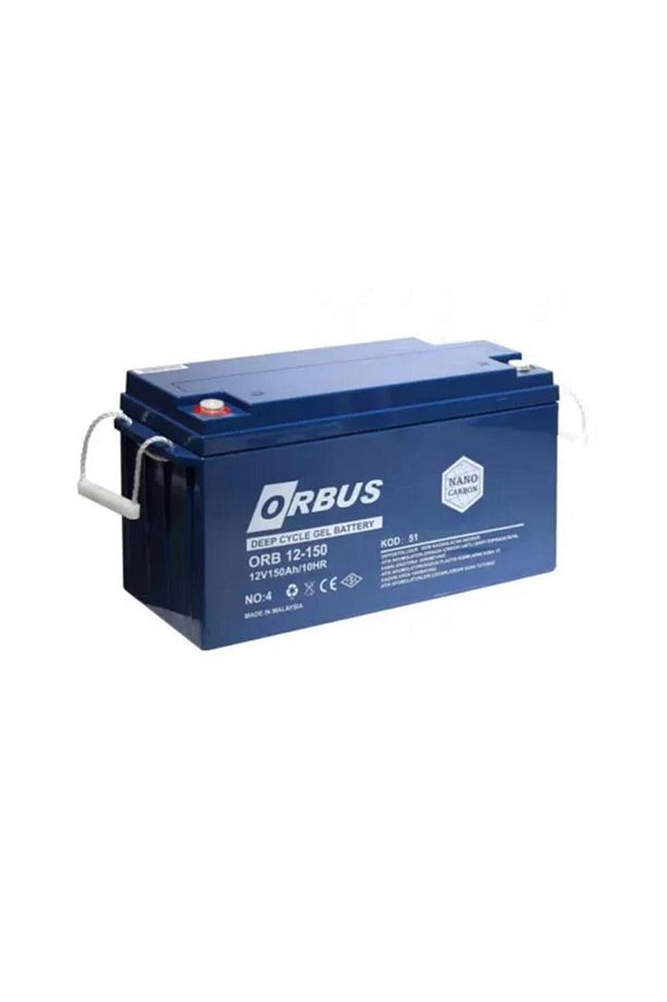 12 Volt 150 Amper Deep Cycle Karbon Jel Akü Derin Döngü - 1