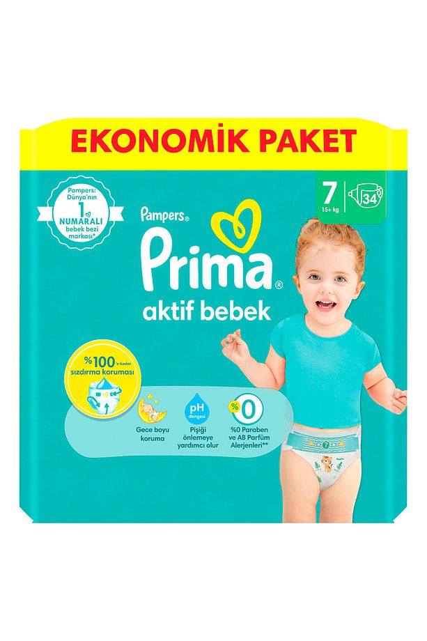 Pampers Bebek Bezi Aktif Bebek 7 Beden 34 Adet Fırsat Paketi - 2