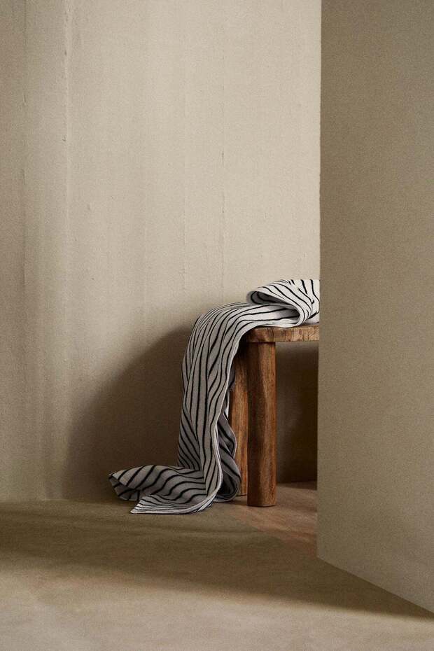 Striped bath towel