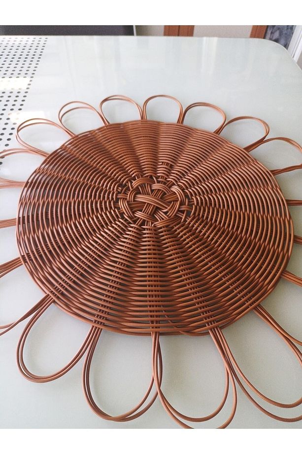 Dekoratif Rattan Ip, Bahçe Mobilyası, Bambu Sentetik Tamir Onarım Hobi Ipi Örgü 250gram - 6
