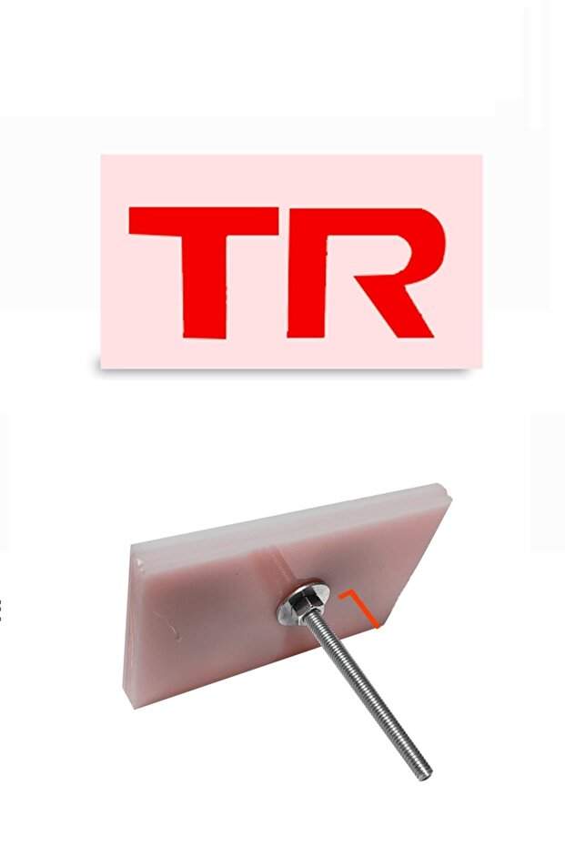 Tr Panjur Arma White Background Red Logo Screwed Plexiglass Grid Emblem 85X55Mm