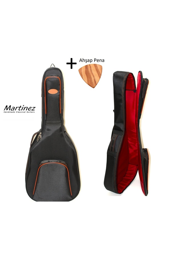 Martinez Mc-48 Classic Guitar Case with Ultra Protection Pad Carrying Bag Gigbag Soft Case - Full Size