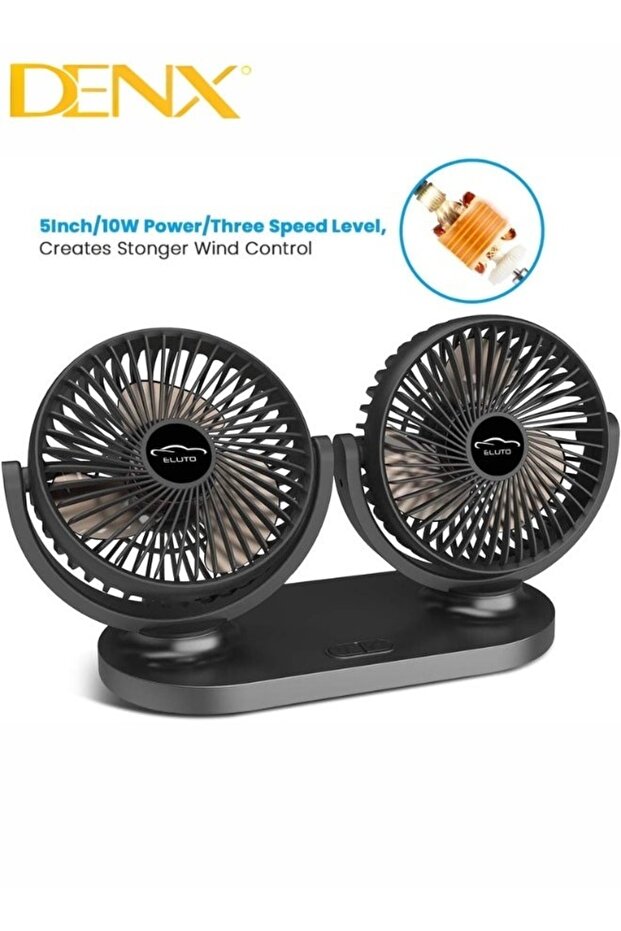 Car Fan With A Strong Performance That Guarantees The Distribution Of Air In Two Directions - 2