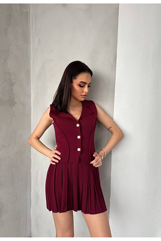 Women's Summer Vest Mini Skirt Suit