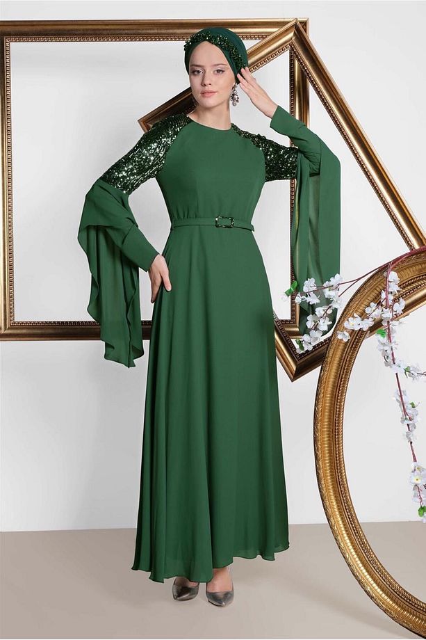 KOLLARI SALAŞ ABİYE ELBİSE 4217 - 1