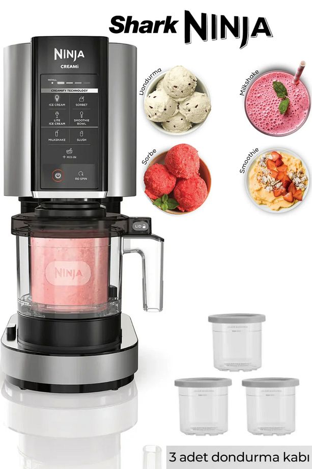 Dondurma, Gelato, Sorbe, Smoothie Kasesi, Milkshake Ninja Dondurma Makinesi - 1