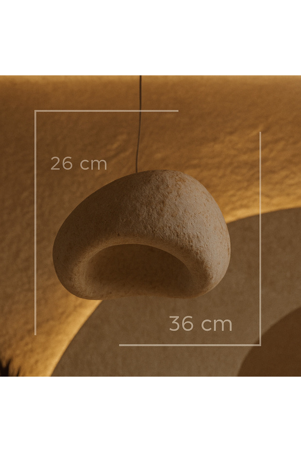Stone mushroom avize 35 cm - 4