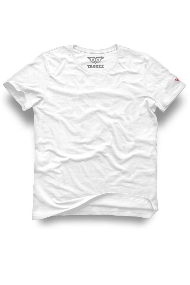Regular Fit Unisex Basic Unprinted T-Shirt Short Sleeve Crew Neck 100% Cotton White Basic T-Shirt