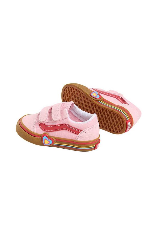 Old Skool V Heart Çocuk Pembe Ayakkabı - 3