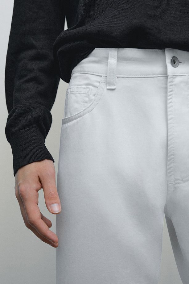 Pamuklu Tapered Fit Pantolon - 3