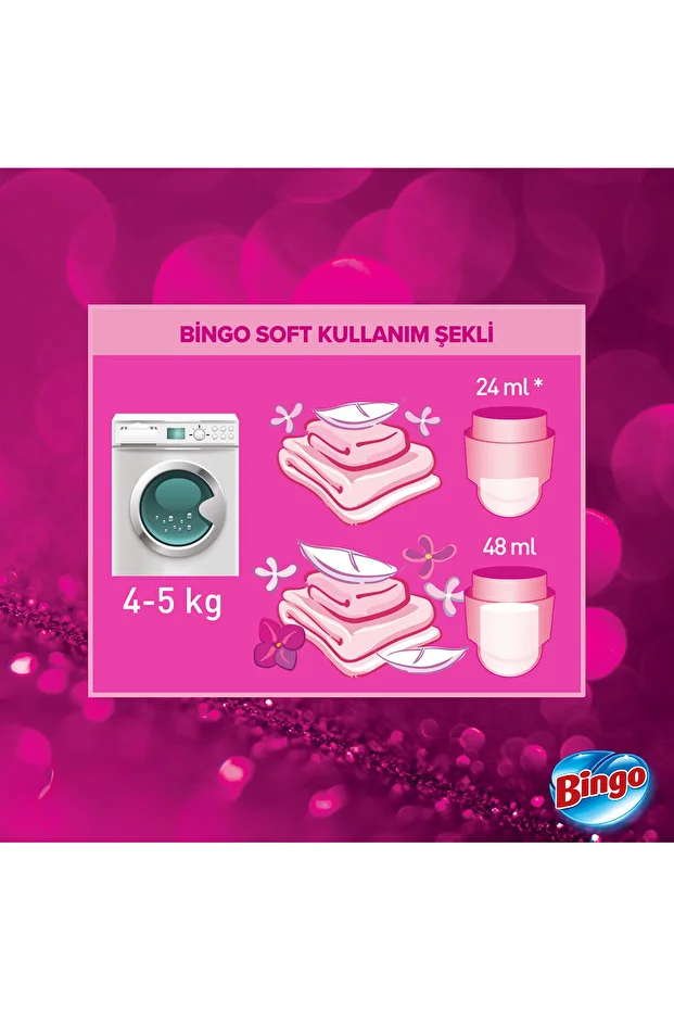 Soft Konsantre Çamaşır Yumuşatıcısı Begonvil 1440 ml X 6 Adet - 8