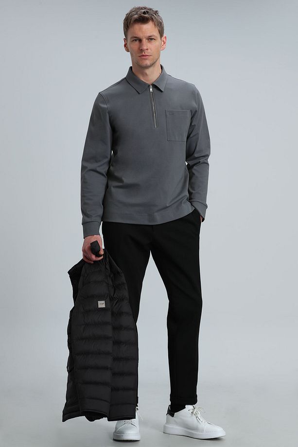 Danı Erkek Sweatshirt Nefti Yeşil - 2