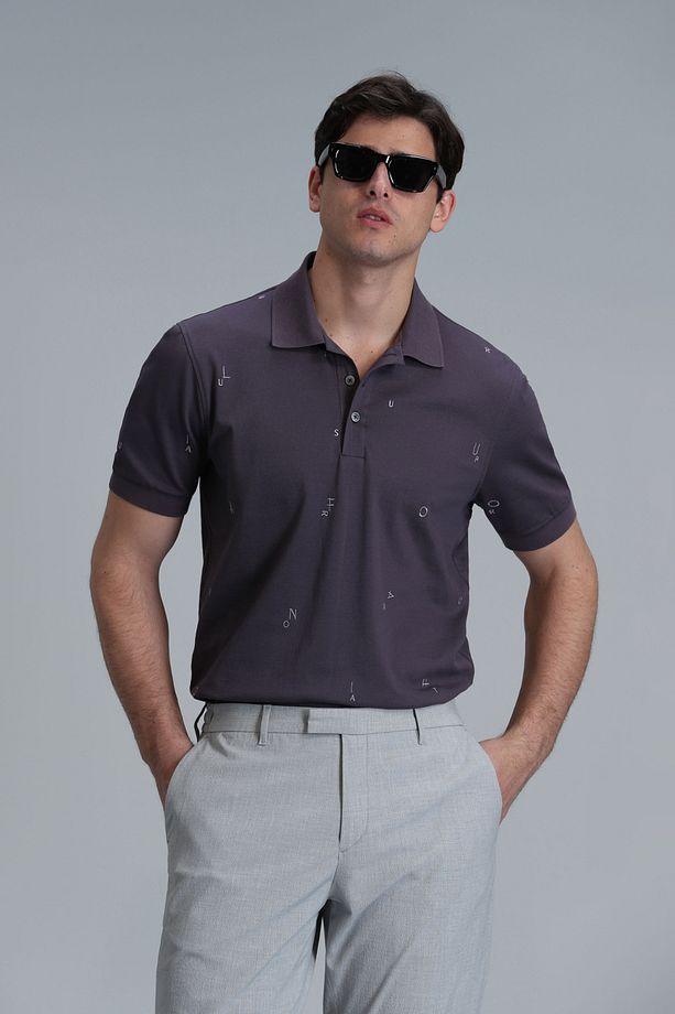 Pascal Smart Erkek Polo Tişört Mürdüm - 1