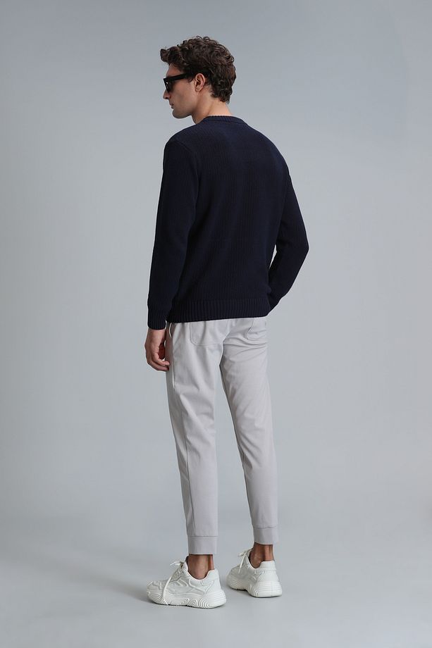 Pito Jogger Pantolon Tailored Fit Taş - 6
