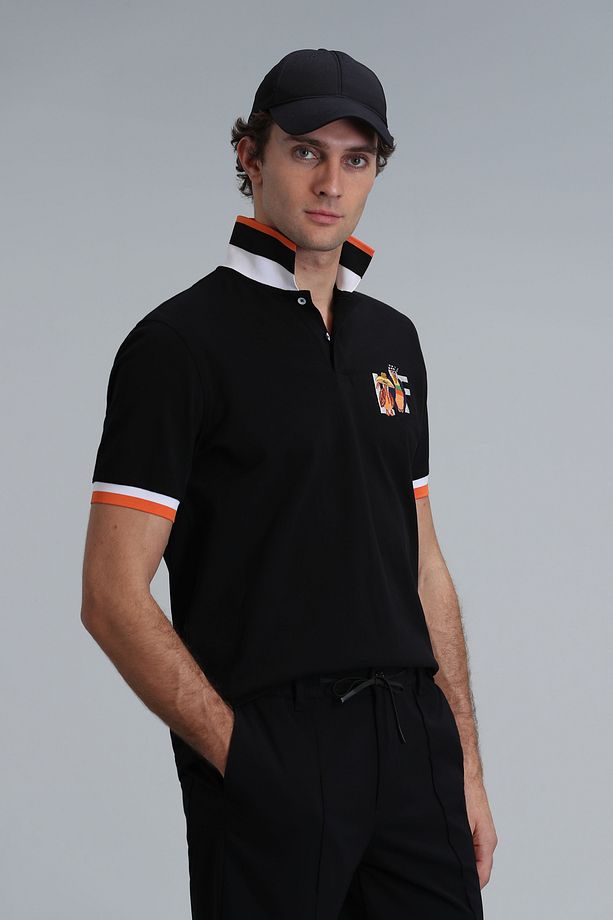 Ruby Smart Erkek Polo Tişört Siyah - 5