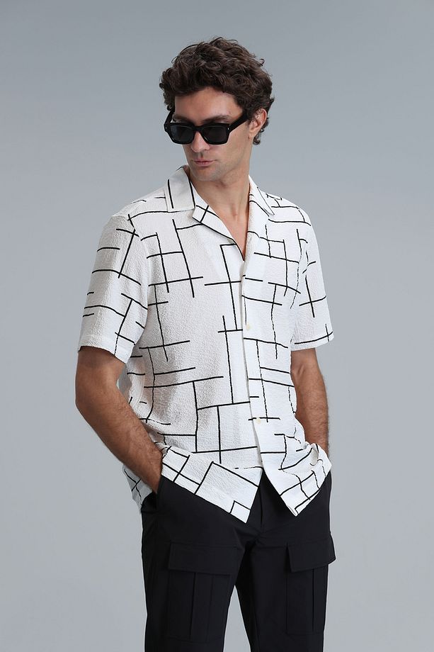 Taner Erkek Basic Gömlek Regular Fit Ekru - 1