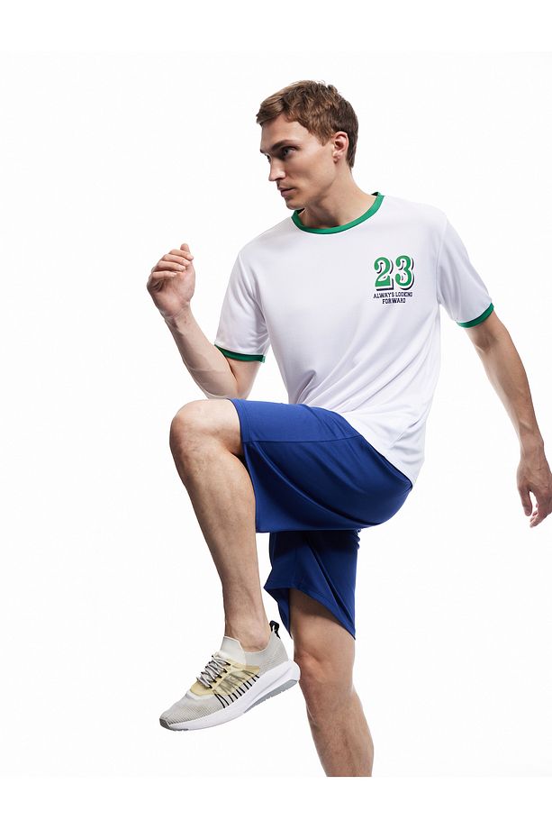 Cep Detaylı Basic Beli Bağcıklı Spor Şort - 1
